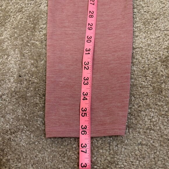 Gap GapFit Studio Sky High Legging, Pink/Blush Heather, Size Large #114 - Picture 6 of 7